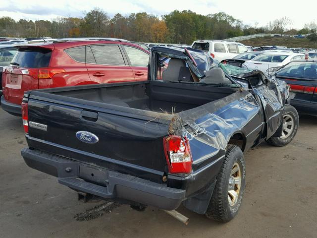 1FTYR11U26PA45344 - 2006 FORD RANGER BLACK photo 4