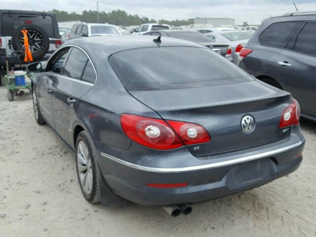 WVWMN7AN9AE537377 - 2010 VOLKSWAGEN CC SPORT GRAY photo 3