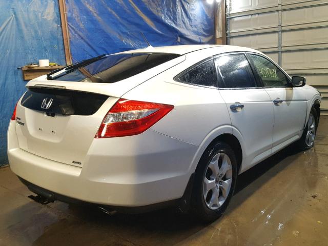 5J6TF2H53BL007432 - 2011 HONDA ACCORD CRO WHITE photo 4