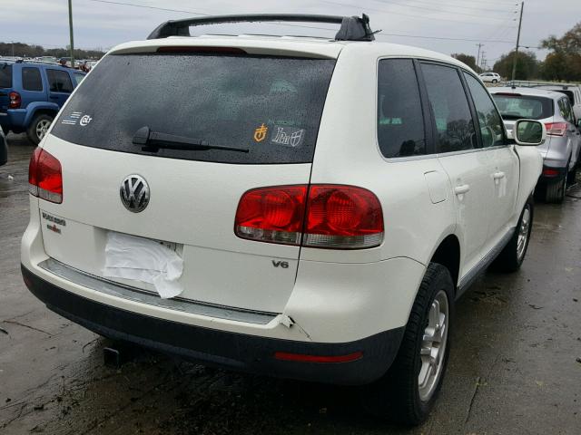 WVGZG77L05D032048 - 2005 VOLKSWAGEN TOUAREG WHITE photo 4