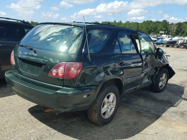 JT6HF10UXX0015925 - 1999 LEXUS RX 300 GREEN photo 4