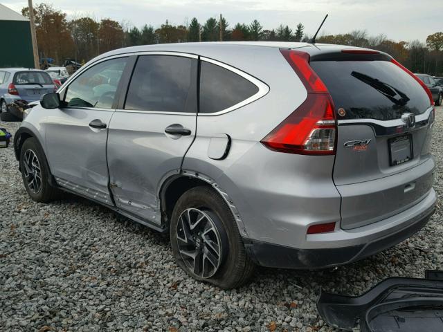 5J6RM4H42GL117740 - 2016 HONDA CR-V SE SILVER photo 3