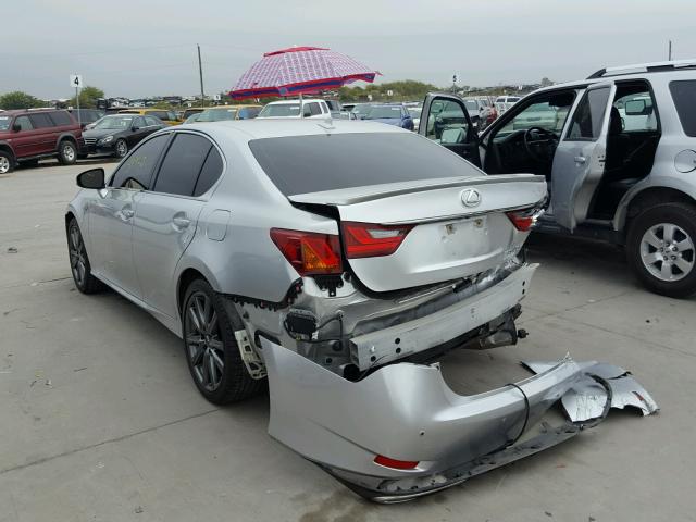 JTHBE1BL6D5026875 - 2013 LEXUS GS 350 SILVER photo 3