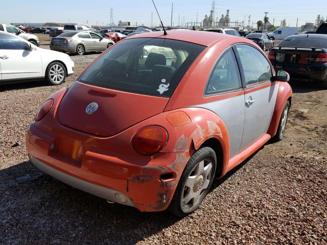 3VWBK31C55M402949 - 2005 VOLKSWAGEN NEW BEETLE ORANGE photo 4