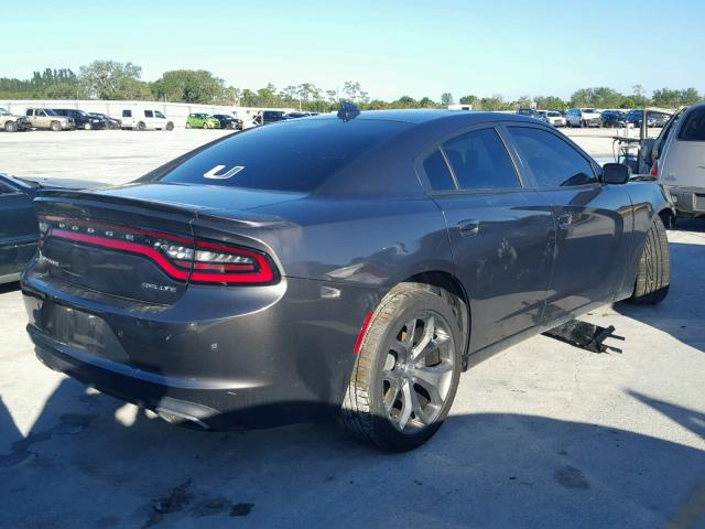 2C3CDXHG1GH166954 - 2016 DODGE CHARGER SX CHARCOAL photo 4