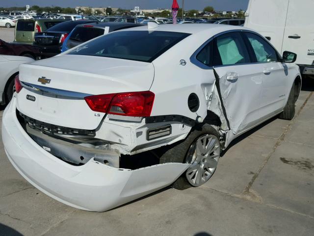 2G11Z5SA1G9204683 - 2016 CHEVROLET IMPALA LS WHITE photo 4