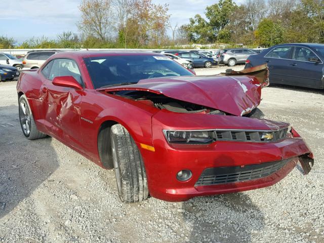 2G1FB1E38E9122916 - 2014 CHEVROLET CAMARO LT RED photo 1