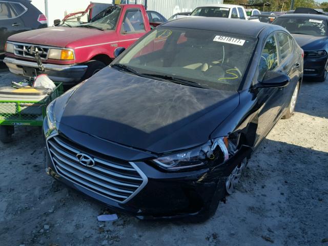 KMHD74LF2HU404888 - 2017 HYUNDAI ELANTRA SE BLACK photo 2