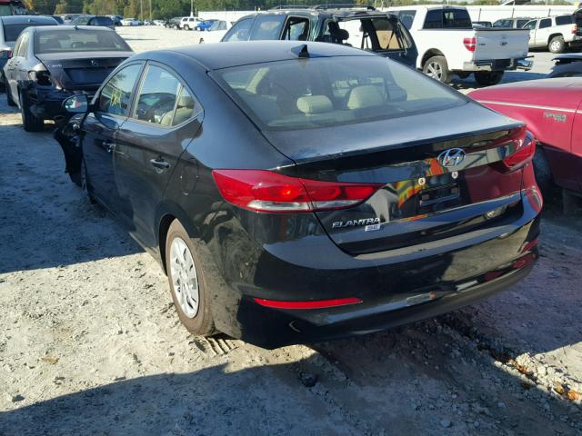 KMHD74LF2HU404888 - 2017 HYUNDAI ELANTRA SE BLACK photo 3