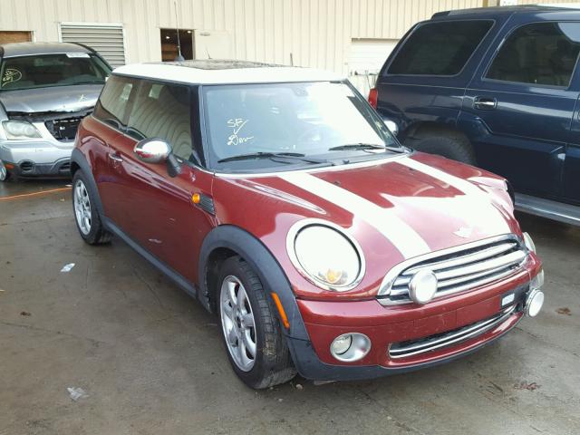 WMWMF33517TT56021 - 2007 MINI COOPER BURGUNDY photo 1