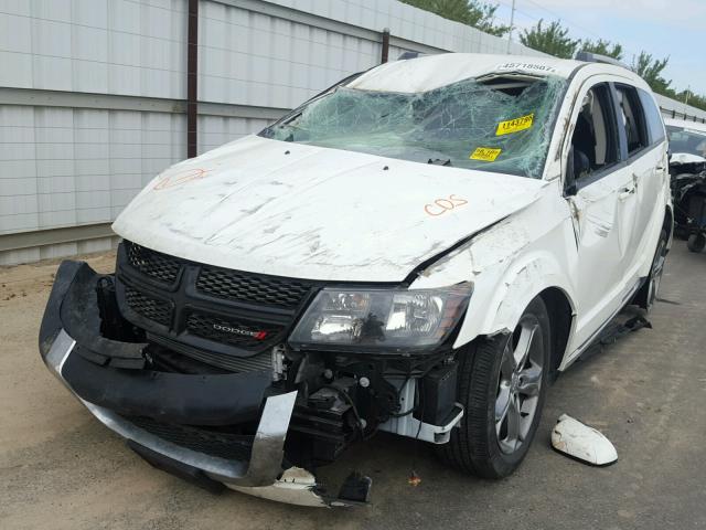 3C4PDDGG3HT578573 - 2017 DODGE JOURNEY CR WHITE photo 2