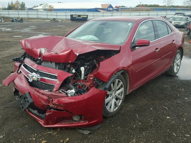 1G11G5SX5DU120777 - 2013 CHEVROLET MALIBU 3LT წითელი ფოტო 2