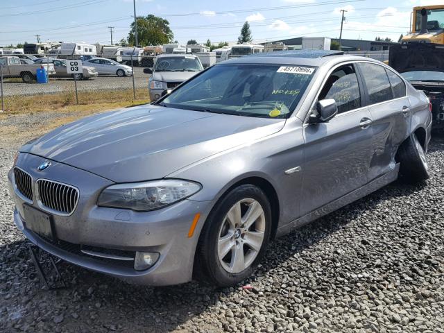 WBAXH5C56DD109800 - 2013 BMW 528 XI GRAY photo 2