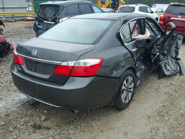 1HGCR2F38DA099958 - 2013 HONDA ACCORD GRAY photo 4