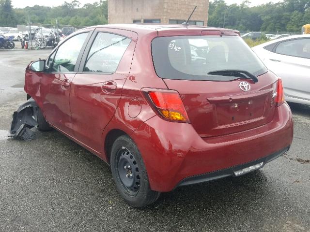 VNKKTUD30HA083650 - 2017 TOYOTA YARIS L RED photo 3