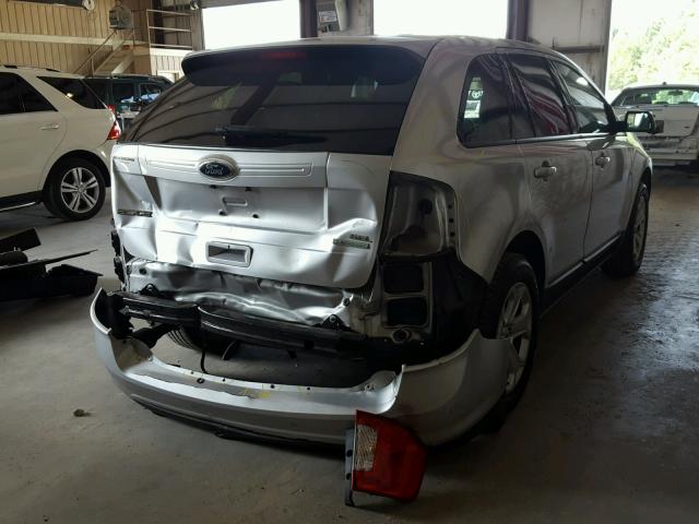 2FMDK3J90CBA39616 - 2012 FORD EDGE SEL SILVER photo 4