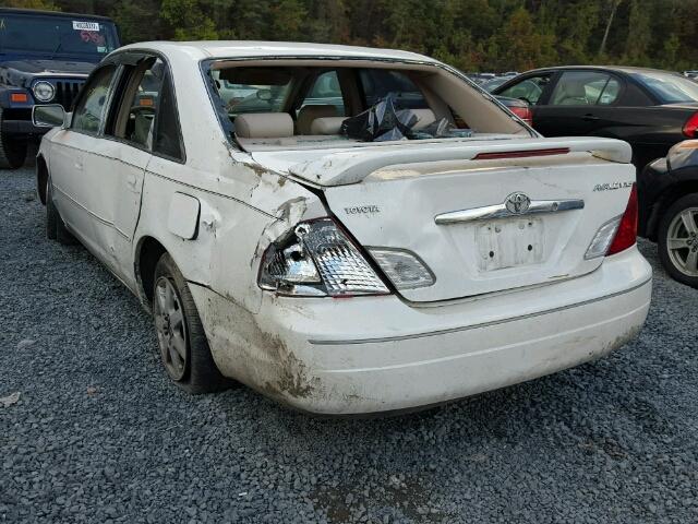 4T1BF28BXYU049926 - 2000 TOYOTA AVALON XL WHITE photo 3