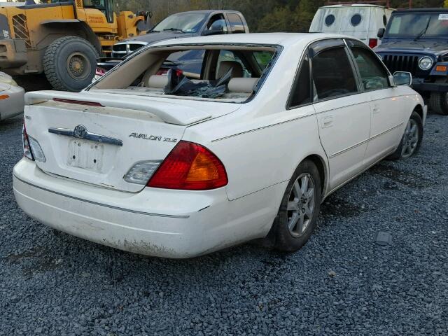 4T1BF28BXYU049926 - 2000 TOYOTA AVALON XL WHITE photo 4