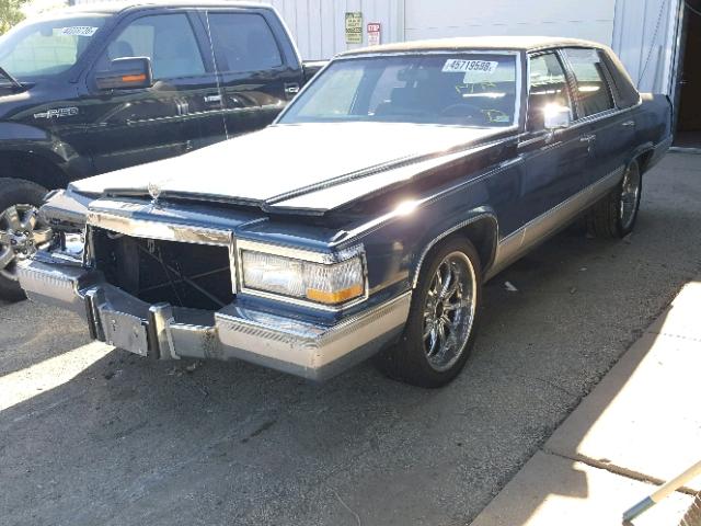 1G6DW54Y3LR730355 - 1990 CADILLAC BROUGHAM BLUE photo 2