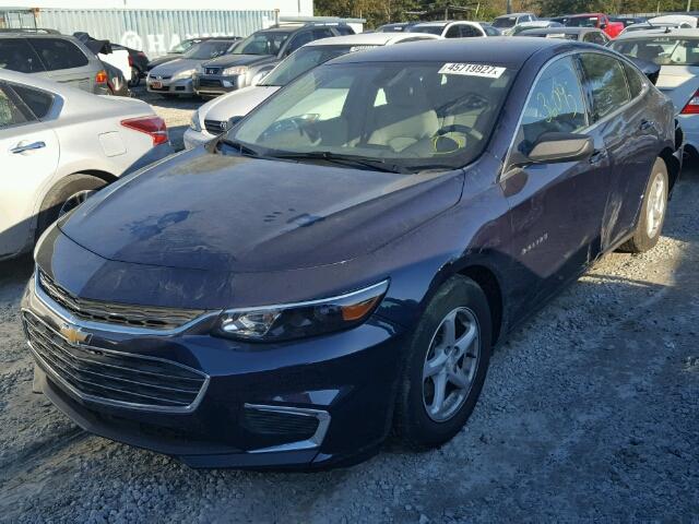 1G1ZB5STXGF189603 - 2016 CHEVROLET MALIBU LS BLUE photo 2