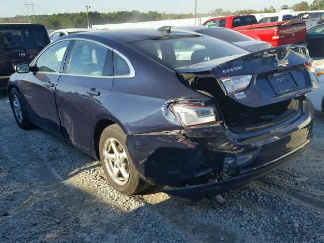 1G1ZB5STXGF189603 - 2016 CHEVROLET MALIBU LS BLUE photo 3