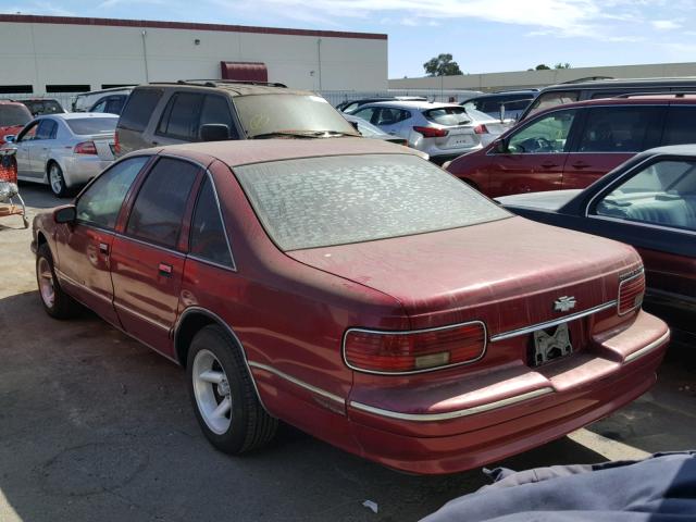 1G1BL52W5RR117086 - 1994 CHEVROLET CAPRICE CL 红色 照片 3