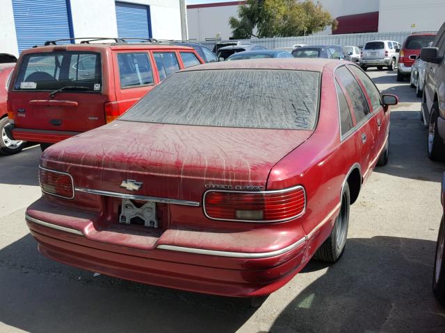 1G1BL52W5RR117086 - 1994 CHEVROLET CAPRICE CL RED photo 4