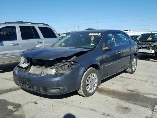 1G1AT58H197191573 - 2009 CHEVROLET COBALT LT GRAY photo 2