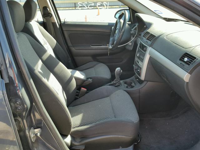 1G1AT58H197191573 - 2009 CHEVROLET COBALT LT GRAY photo 5