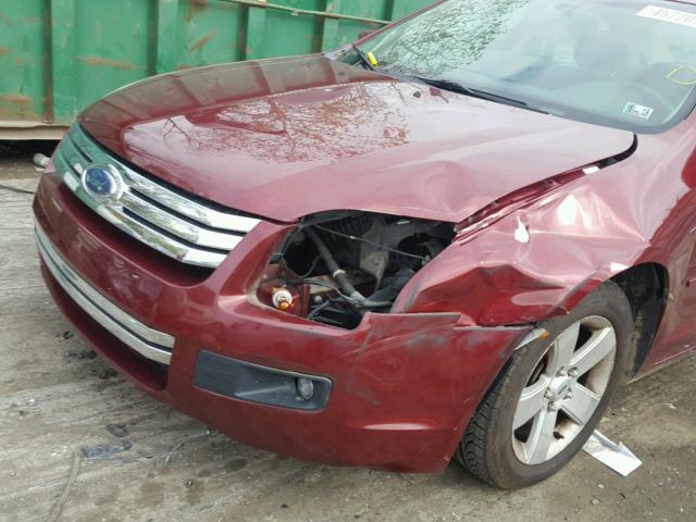 3FAHP07137R192205 - 2007 FORD FUSION SE RED photo 9