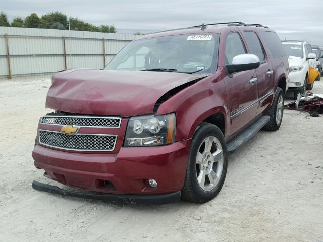 1GNFC360X9R166066 - 2009 CHEVROLET SUBURBAN C MAROON photo 2