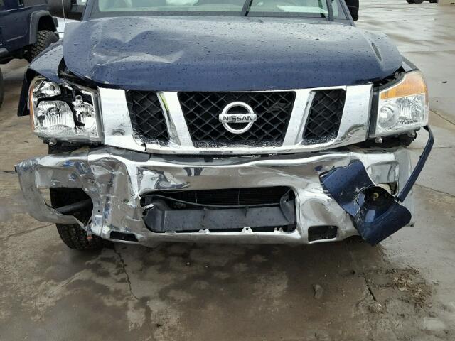 1N6BA0ED1CN307652 - 2012 NISSAN TITAN S BLUE photo 9