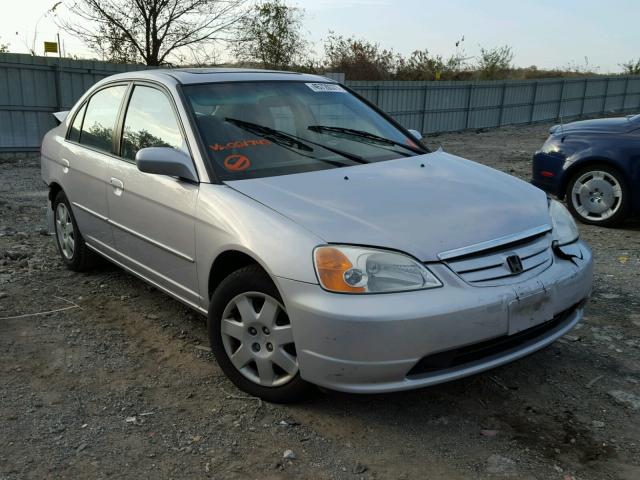 1HGES26812L021743 - 2002 HONDA CIVIC SILVER photo 1