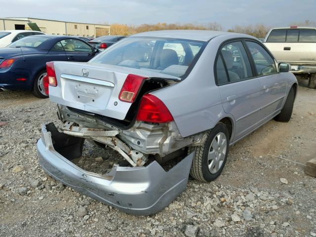 1HGES26812L021743 - 2002 HONDA CIVIC SILVER photo 4