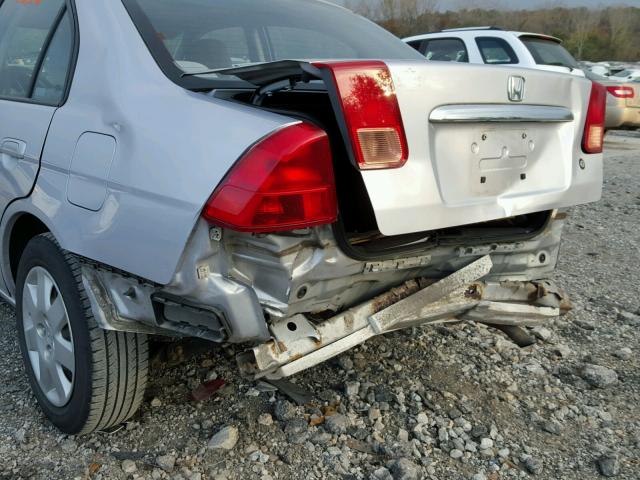 1HGES26812L021743 - 2002 HONDA CIVIC SILVER photo 9