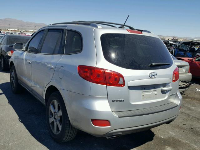 5NMSH13EX8H153205 - 2008 HYUNDAI SANTA FE S SILVER photo 3