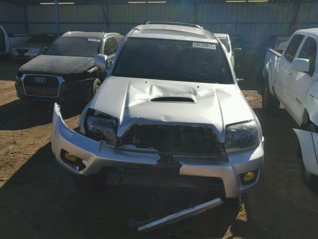 JTEBT14R168036414 - 2006 TOYOTA 4RUNNER SR SILVER photo 9