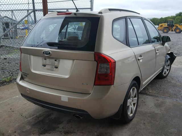 KNAFG525977082787 - 2007 KIA RONDO BASE BEIGE photo 4