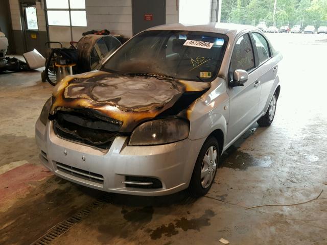 KL1TD56667B044665 - 2007 CHEVROLET AVEO BASE Күміс фото 2