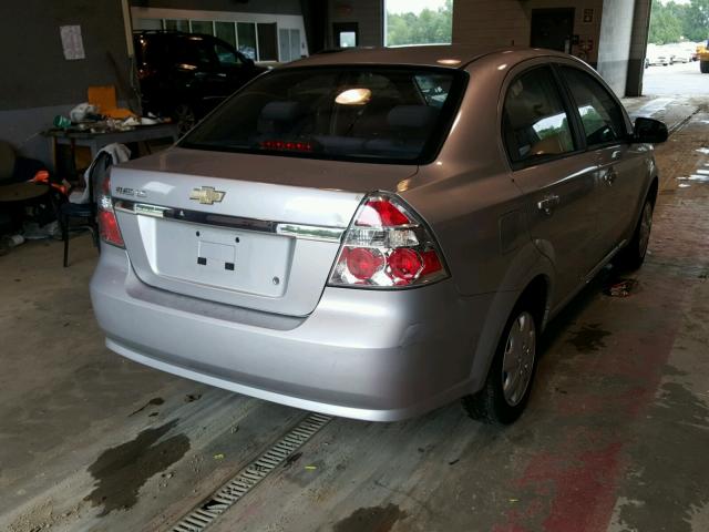 KL1TD56667B044665 - 2007 CHEVROLET AVEO BASE Күміс фото 4