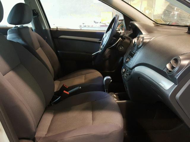 KL1TD56667B044665 - 2007 CHEVROLET AVEO BASE Күміс фото 5