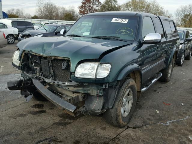 5TBBT44133S334799 - 2003 TOYOTA TUNDRA GREEN photo 2