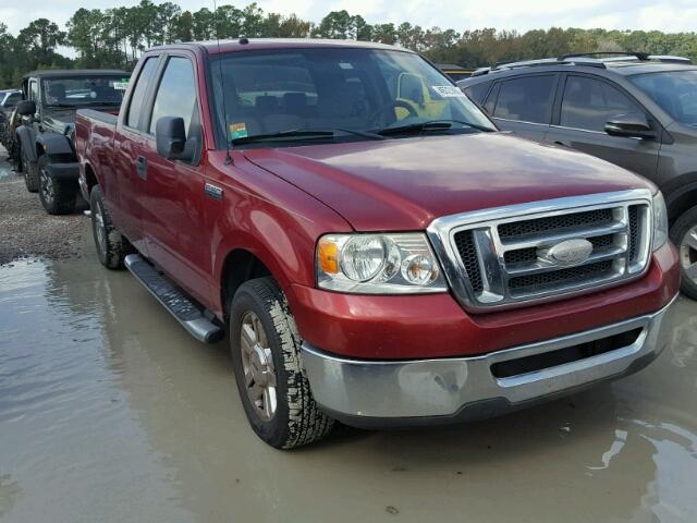 1FTRX12W17NA51546 - 2007 FORD F150 RED photo 1