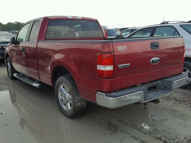 1FTRX12W17NA51546 - 2007 FORD F150 RED photo 3