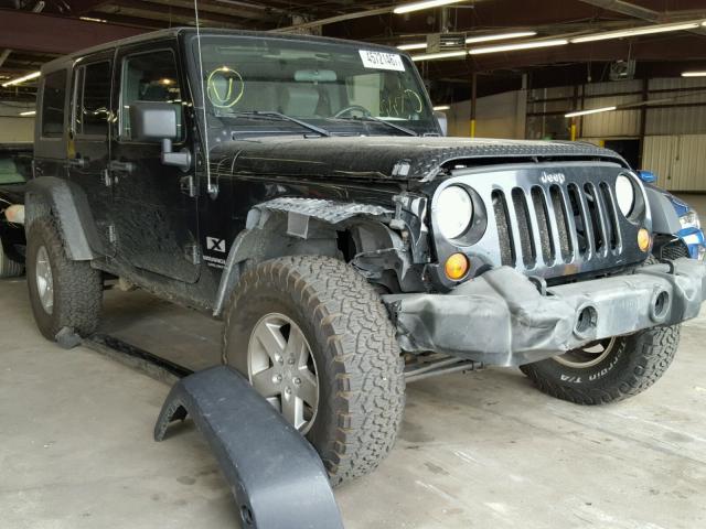 1J4GA39147L107189 - 2007 JEEP WRANGLER X BLACK photo 1