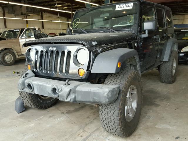 1J4GA39147L107189 - 2007 JEEP WRANGLER X BLACK photo 2