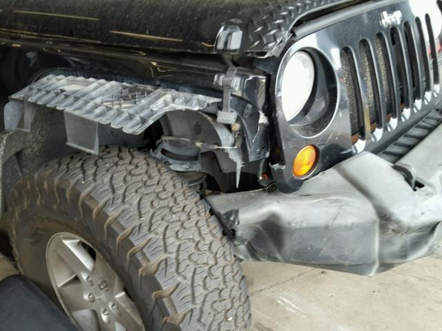 1J4GA39147L107189 - 2007 JEEP WRANGLER X BLACK photo 9