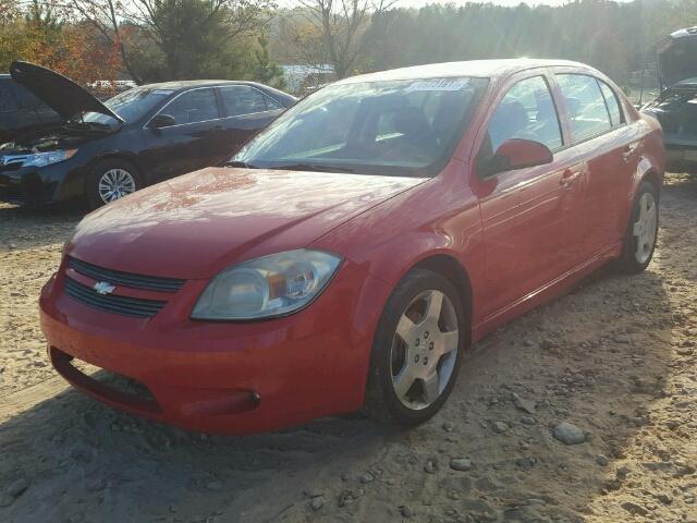 1G1AF5F5XA7122997 - 2010 CHEVROLET COBALT 2LT RED photo 2