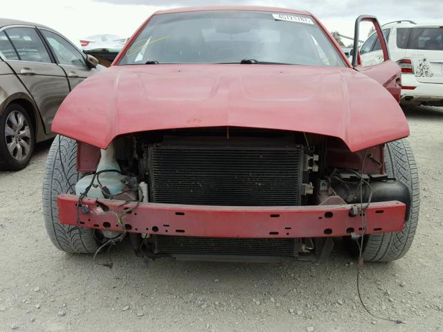 2C3CDXHG9CH138118 - 2012 DODGE CHARGER SX RED photo 9