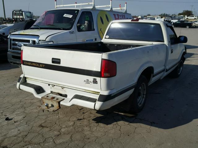 1GCCS14Z2R8220714 - 1994 CHEVROLET S TRUCK S1 WHITE photo 4